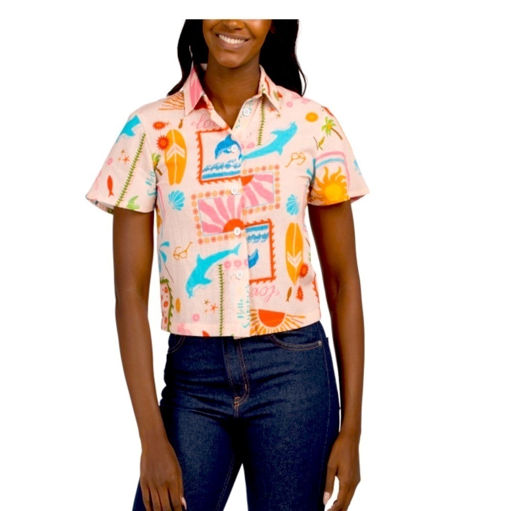 Colorful Printed Women's Top